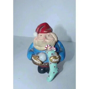 Pavilion Gift Company Christmas Santa Naughty or Nice Figurine Numbered